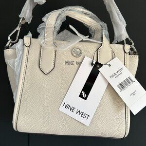 NWT Nine West Riggs Mini Tote in “Milk” color